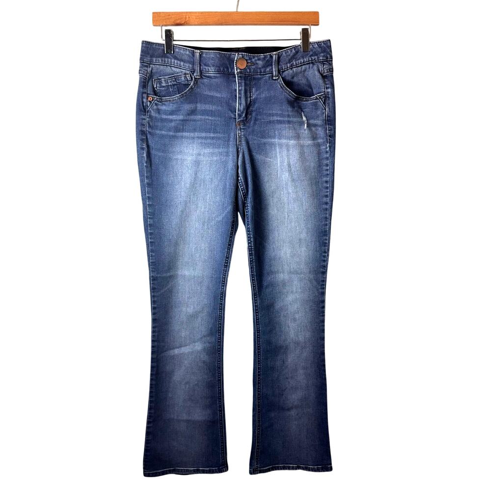 Democracy Ab Solution Bootcut Jeans Womens Size 10 Slimming Tummy Control Dark